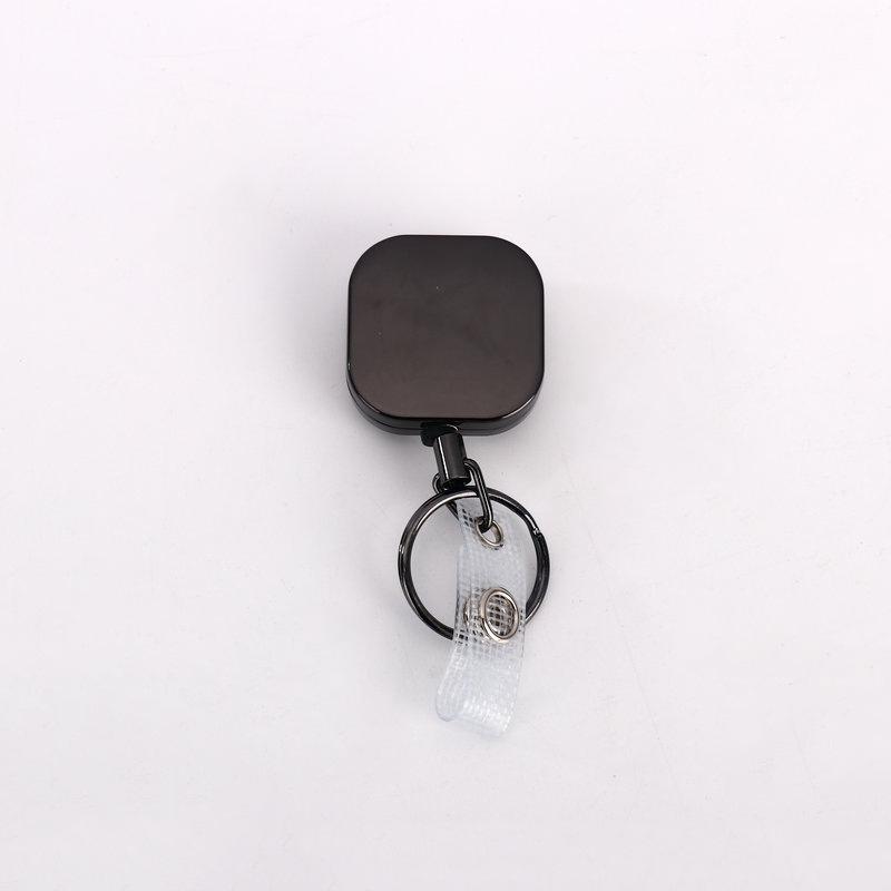 

32MM Metal Retractable ID Badge Keychain with Anti-Lost Alloy Buckle