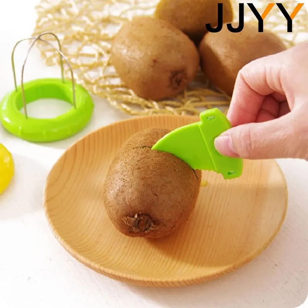 JJYY 2-in-1 Fruit Slicer Cutter Divider Kitchen Accessories Apple Pear Kiwi Easy Cutting Knife