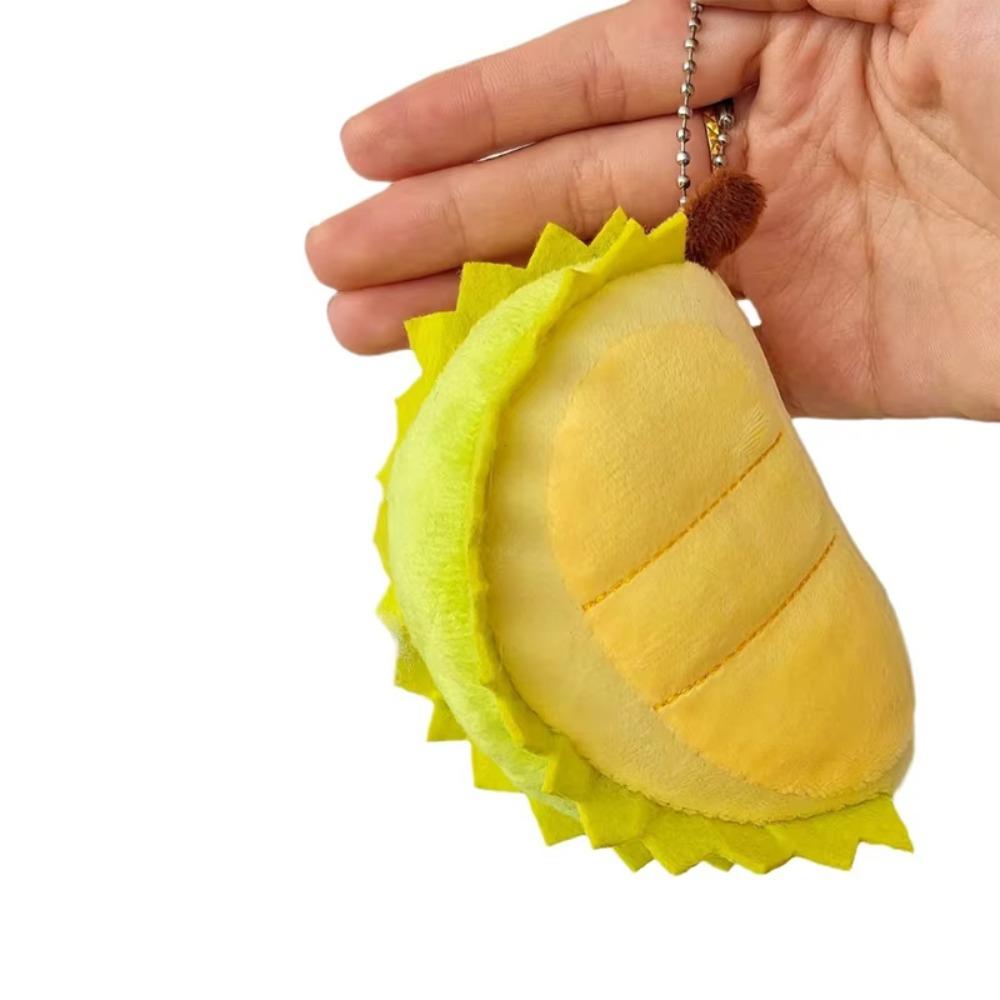 Fruit Doll Fruit Durian Plush Keychain Can Be Peeling Open Durian Plush Toy  Boys Girls