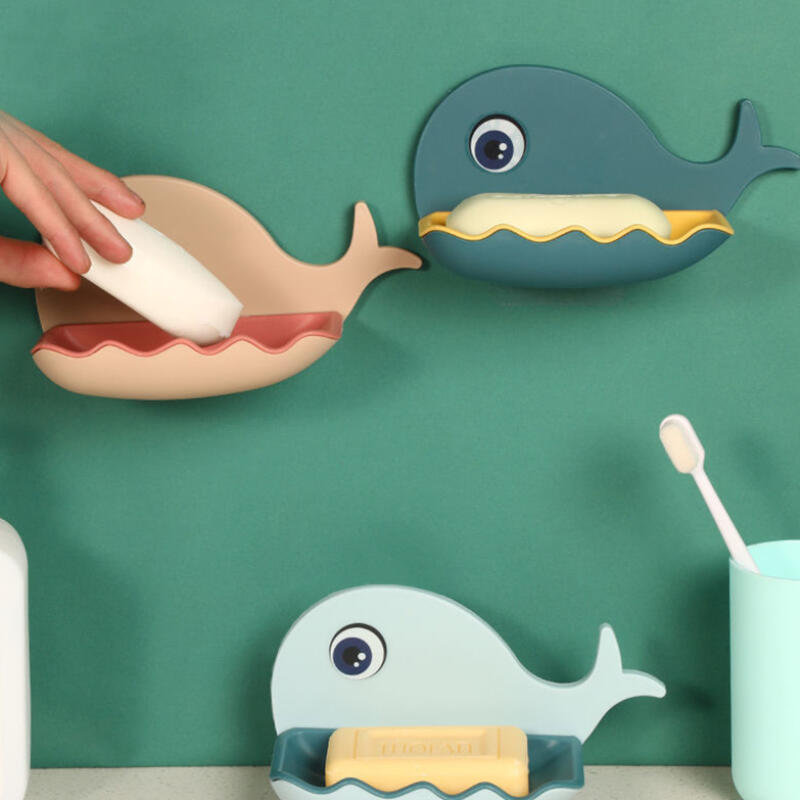 Flow Bathroom Wall-Mounted Draining Whale Soap Dispenser