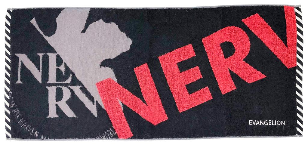 Marushin Face Towel Evangelion Nelf Logo Red Cotton 4885004100 34 x 80cm 100%