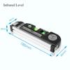 Laser-Wasserwaage, Infrarot-Schlägler-Laser, 2-Linien-Horizontale Linie, Ein-Punkt-Wasserwaage, Dekoration, 4-in-1-Wasserwaage mit Stativ
