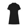 FILA Solid Color Fashion Casual Short Sleeve Dress Women dresses Black F11W438317ABK