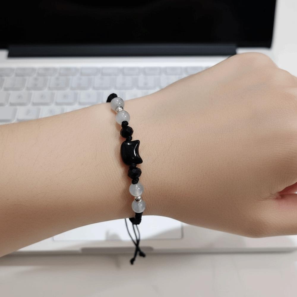 Cute Couple Bracelet Minimalist Design Cat Bracelet Fashion Rabbit Woven Bracelet  Couple Wear