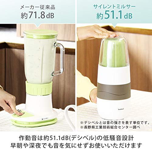 Iwatani Silent Blender Grater Cutter Set IFM-S30G-SET (Red)