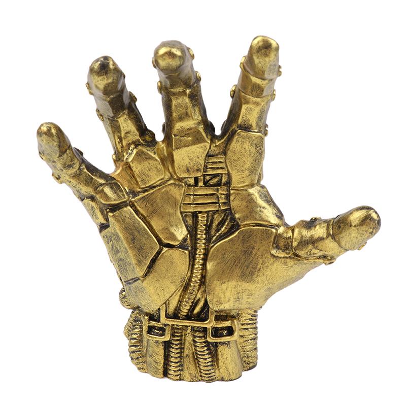 Creative Punk Gamepad Holder Robotic Hand Ornament Cool Simulated Mechanical Hand Statue Decor Desktop Holder Decoration