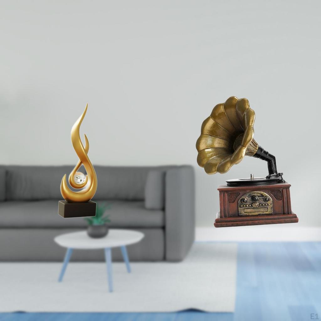 Abstract Fire Keepsake Resin Flame Figurine Modern Art Collectible Sculpture Vintage Statue Birthday