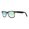 RayBan Temple Letter Logo Design Plate Frame Rectangular Sunglasses Unisex Couple Black
