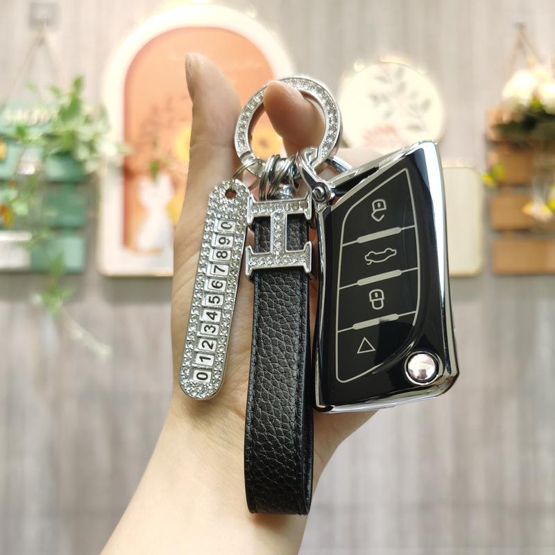 Compatible Aftermarket Key Case for VVDI Toyota, Honda, Nissan Blade, Lexus Folding Key Bag