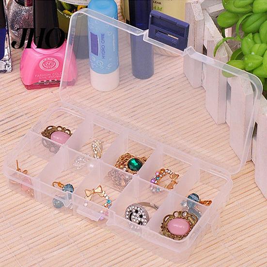 Jewelry 10/15/24 Grids Box Wear-resistant Space-saving Transparent Organizer Small Earring Storage for Travel Case