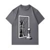 Men's 100% Cotton Crew Neck Short Sleeve T-Shirt, Funny Pawn Chess Piece Mirror Reflection Queen Print Casual Summer Fashion Tees for Chess Lovers Dai