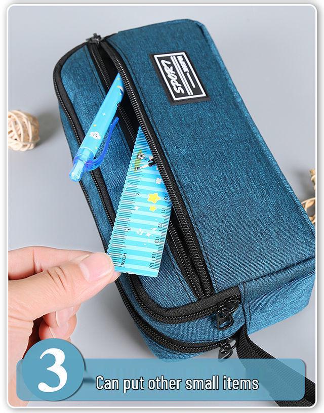 Multi-Layer Waterproof Pencil Case for Students - Large Capacity Stationery Bag