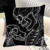 Simple Skull Love Married In Love Pillow Case Square Pillow Bedroom Sofa Leisure Comfort Cushion Car Home Decoration