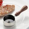 Stainless Steel Sauce Cup Western Sauce Cup Steak Dressing Cup With Wooden Handle Tomato Salad Dipping Saucer Kitchen Tools