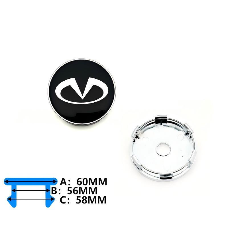 60MM Infiniti Felgennaben-Mittelkappen 030