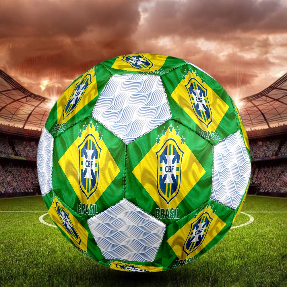 1 Stück Brasilianischer Fußballverband CBF Fußball Fußball Größe 5 Hallenfußball Mode Bunt Hinterhofspiel - Großartig für Sportfans Geschenk
