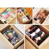 4PCS Drawer Partition Office Dormitory Partition Grid Plastic Socks Storage Cabinet Sorting