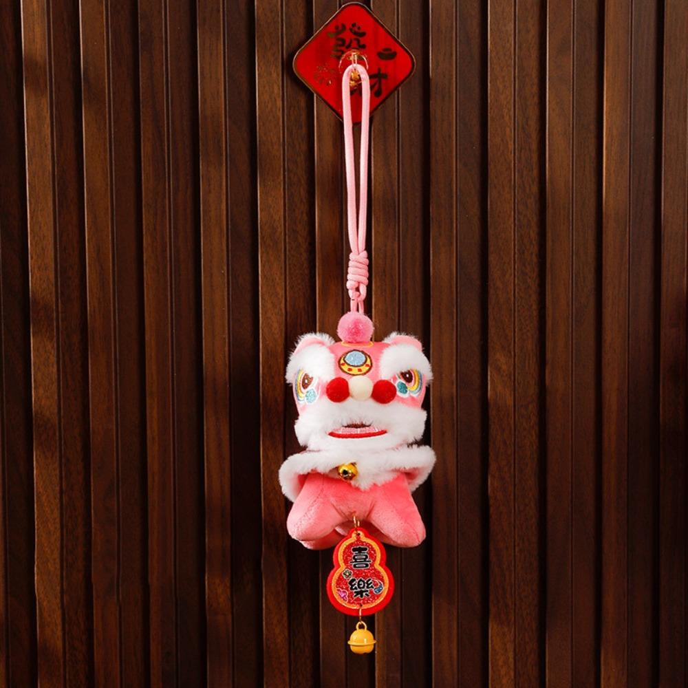 Bell Lion Dance Pendant Fortune Character Chinese New Year Gift  2026 Spring Festival