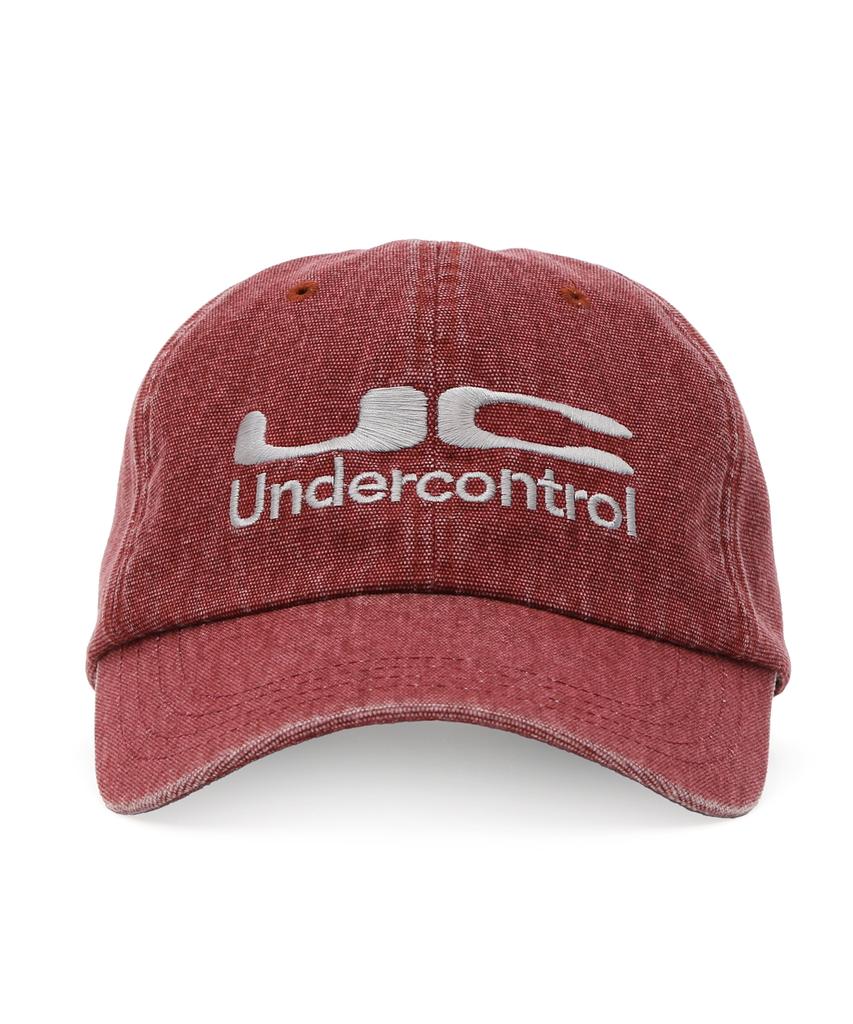 Eondeokeonteulol Washed Cotton Vintage Relaxed Fit Logo Oversized Big Head Ball Cap Unisex Baseball Cap Uc / Bio Washed B B / Ox Red