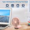 Handheld Fan Portable Neck Hanging Fan 5 Speed USB Rechargeable with Phone Stand and Display Screen Mini Foldable Fan for Travel
