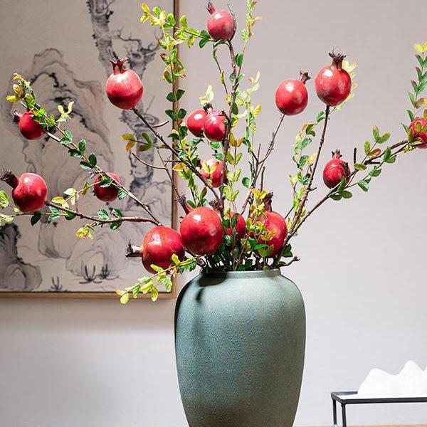 Zen Tabletop Vase for Living Room or Entrance - Ideal for Dried Flower Arrangements