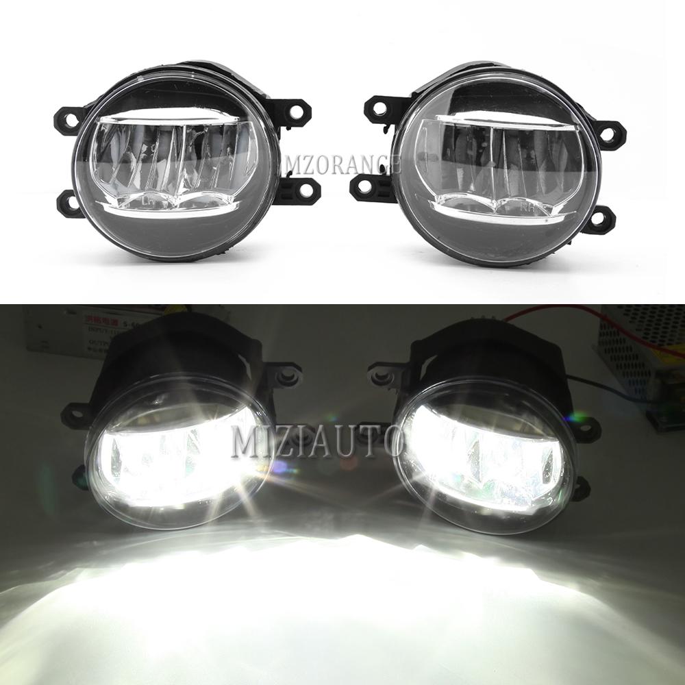 Fog Lights for Toyota Camry XV40 2007 2008 2009 Pre-facelift Chrome Fog Lamp Cover Grill Bezel LED Fog Light Headlight Foglights