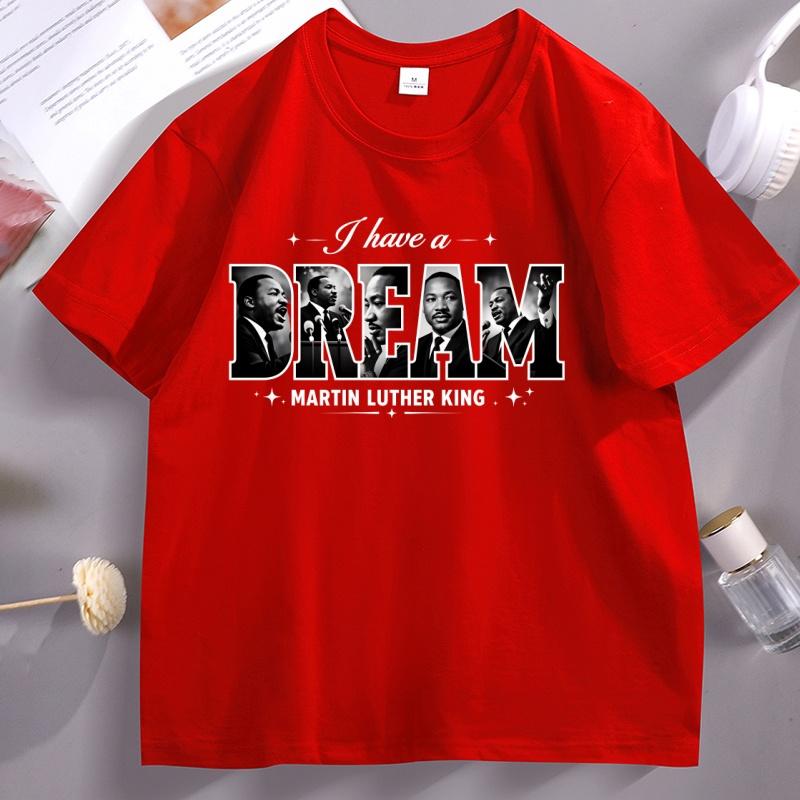 Martin Luther King Tshirt Black History Month Tshirt Mlk Juneteenth Tshirt I Have A Dream Graphic Tees Unisex Unisex Casual T Shirt
