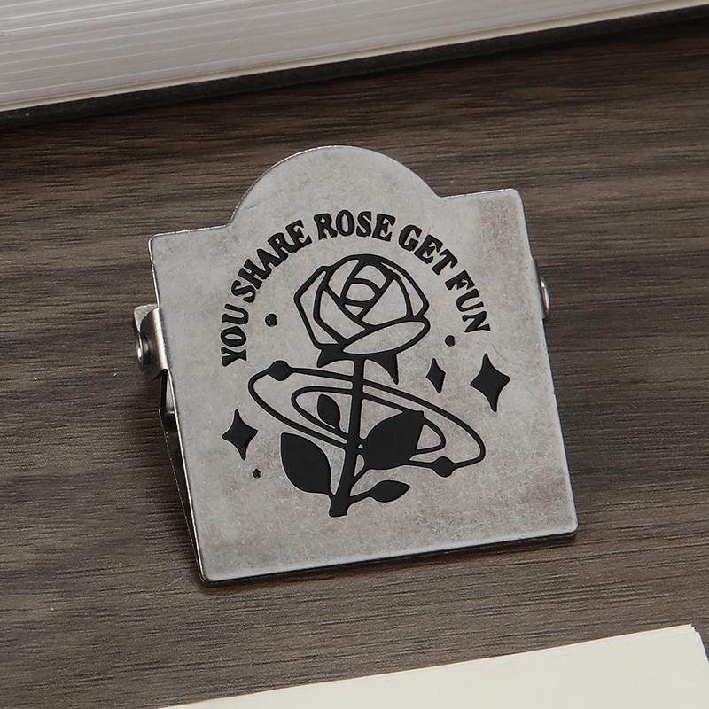1PCS Retro Metal Binder Clips Foldback Notes Letter File Paper Clip Binding Securing Clips Office School Stationery 40mm