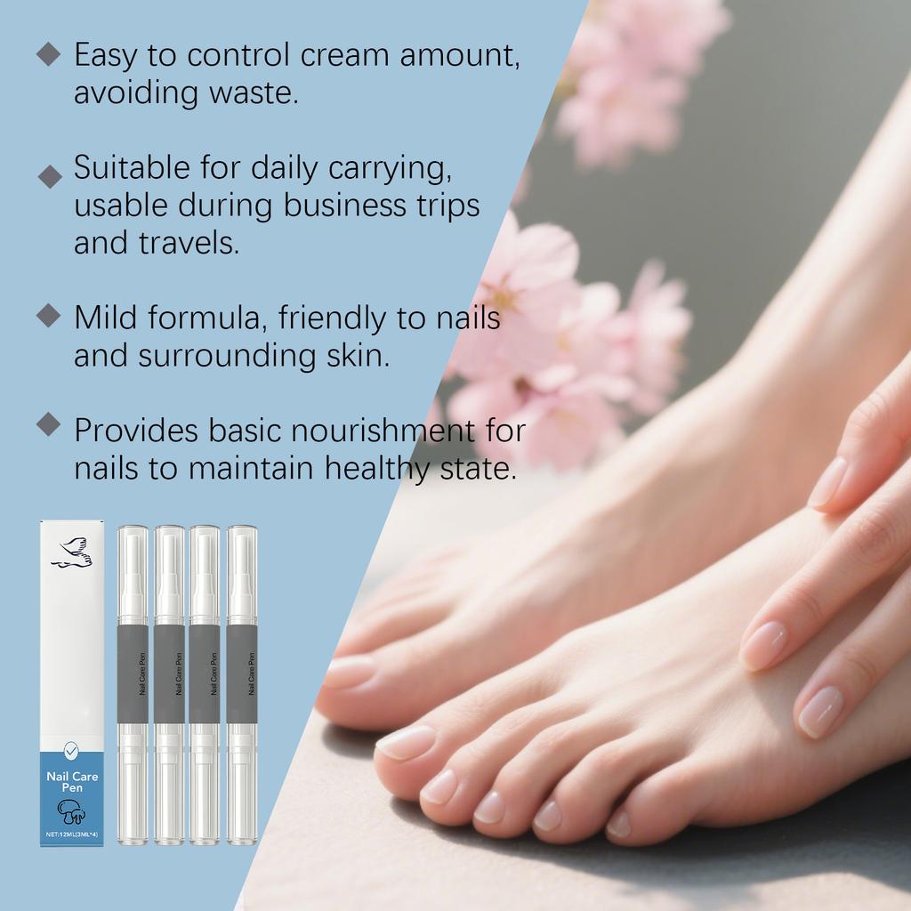 Nail Growth Serum Care Fungal Nail Pen For Restores The Healthy Appearance Of Nails Discolored Or Damaged By Fungus Nail (3ML*4)