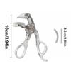 Portable Wide-Angle Eyelash Clip Lasting Eyelash Curler With Frameless Toothed Comb Professional Curling Tool Eye Makeup Tool
