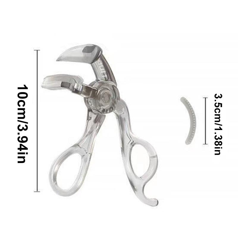Portable Wide-Angle Eyelash Clip Lasting Eyelash Curler With Frameless Toothed Comb Professional Curling Tool Eye Makeup Tool