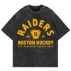 100% Cotton Vintage Washed Heated Rivalry Ilya Rozanov 81 Boston Raiders T Shirt Men Scott Hunter Shane Hollander Acid Wash Tees
