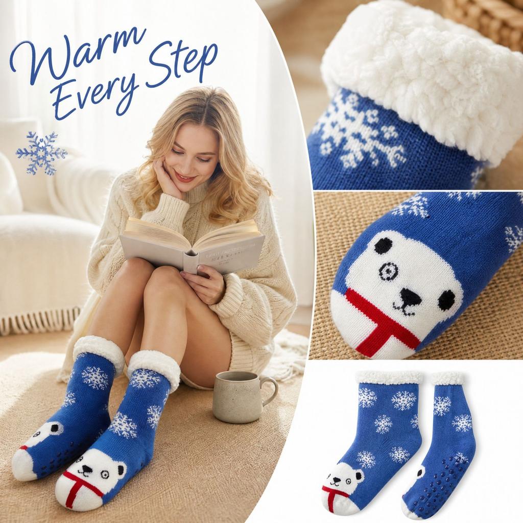 Floor Socks for Indoor Home Wear, Soft Slipper Socks for Women and Men