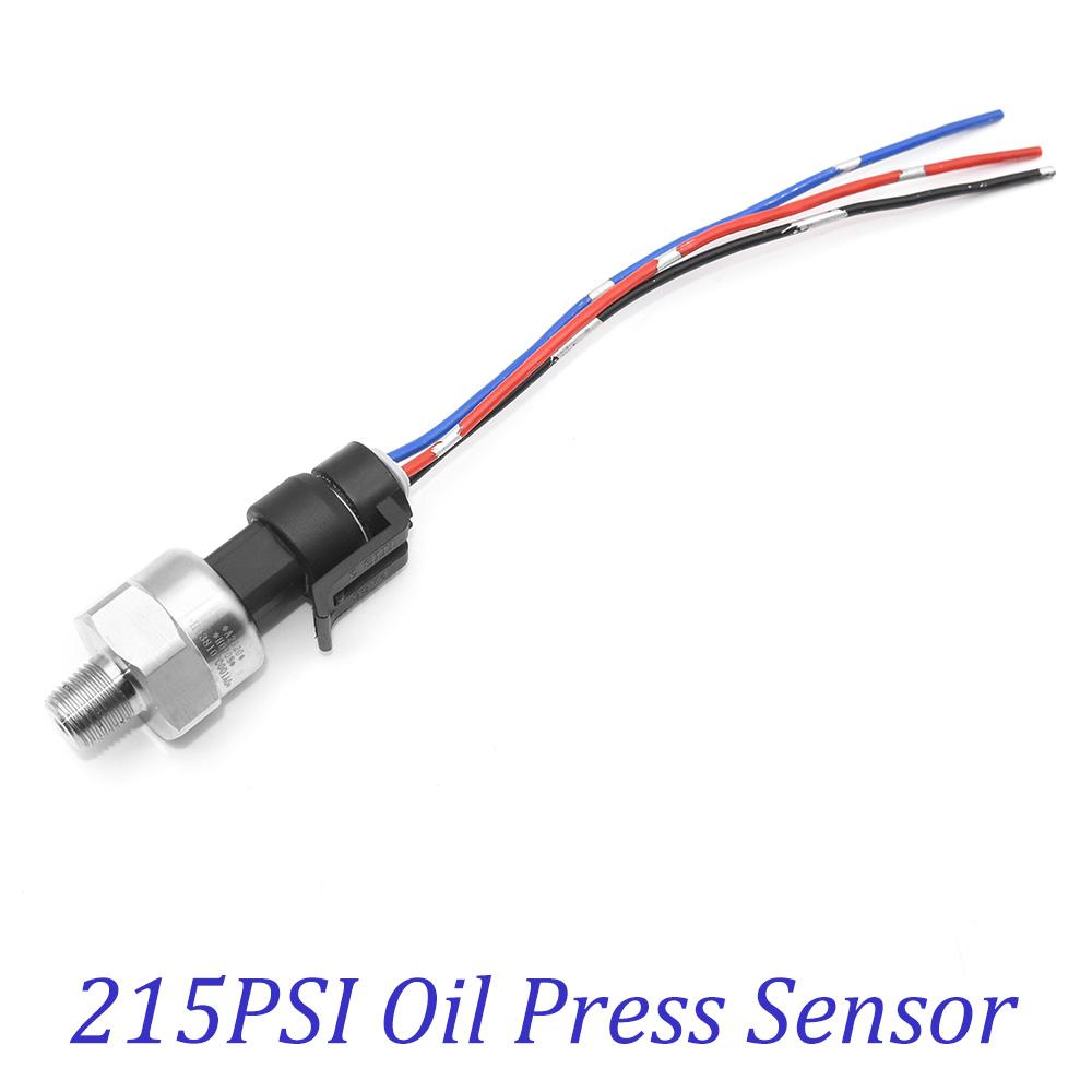 1 PCS Oil Pressure Sensor 145psi 215psi 200psi 500psi Sensor DC 5V 1/8NPT Oil Fuel Air Pressure Transducer Transmitter Sensor 215PSI