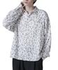 WEGO Patterned Long Sleeve Autumn Loose Korean Size Pattern 2 Men's Shirt, Print, All-Over Print, Outfit, Fit, Oversized, Style, Gift, Spring, Autumn,