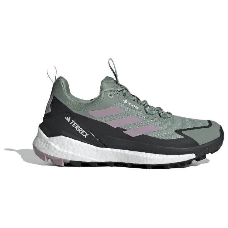 New Adidas Terrex Free Hiker 2.0 Low Gore Tex Silver Green Preloved Fig Carbon Women's IE5100