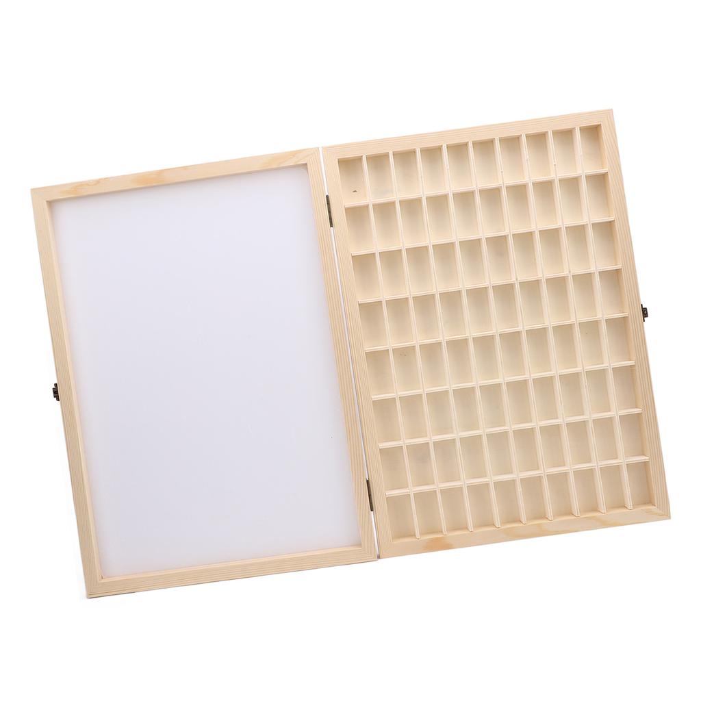 Camera Film Display Box for 135 35mm Films Wooden 80 Slots Camera Reel Storage Cabinet Display
