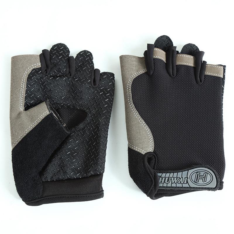 Half Finger Glove Gym Fitness Anti-Slip Gel Pad Gloves Guantes Fingerless Gloves