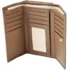 Women' Leather Wings Wallet with RFID Protection and a Roomy Interior in Beige