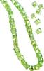 Handicraft Cube Beads Artificial Crystal Transparent Adults Children Necklace Earrings Keychain Ring Deco Parts Set of 98 Pieces Fresh Green UB-Lab.