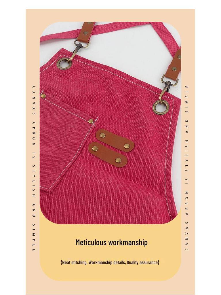 Breathable Waterproof Canvas Apron for Eyelash Extensions and Manicures