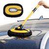 Car Wash Scrubber Brush Car Wash Brush Washing Mop Duster Mitt Adjustable Scratch Free Microfiber Sponge Car Cleaning Supplies