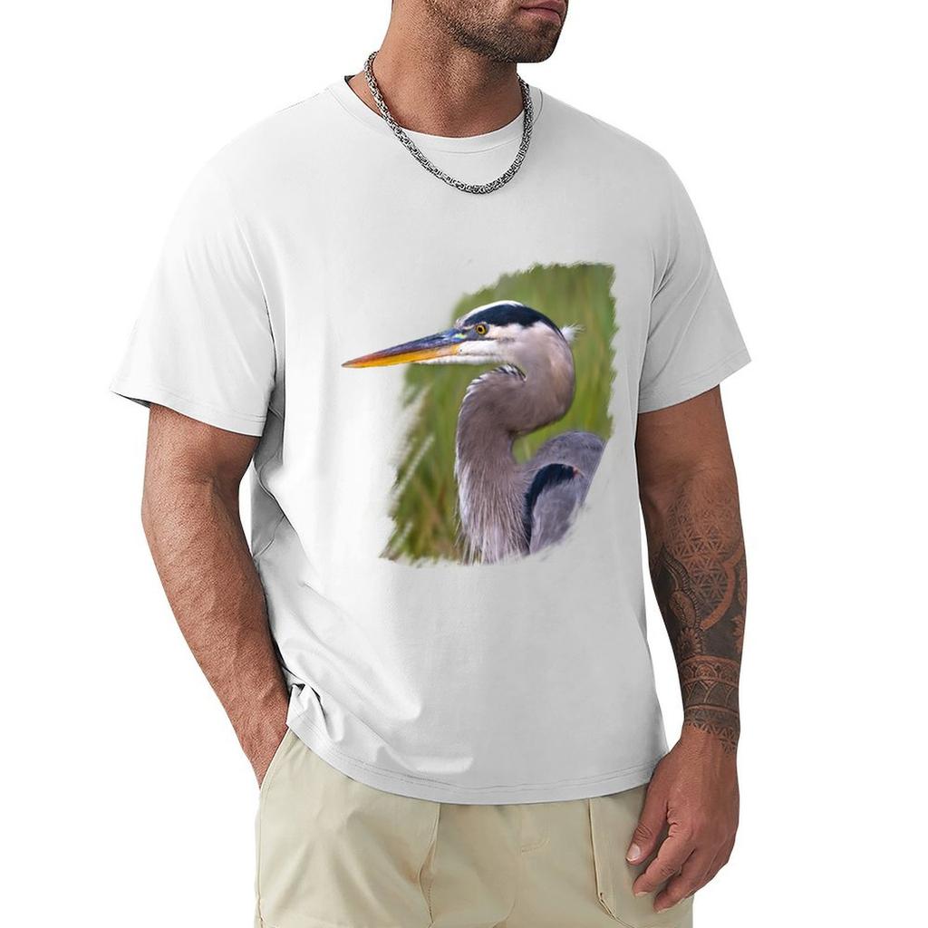 Kingly Blue Heron TShirt TShirt anime tshirt vintage shirts men
