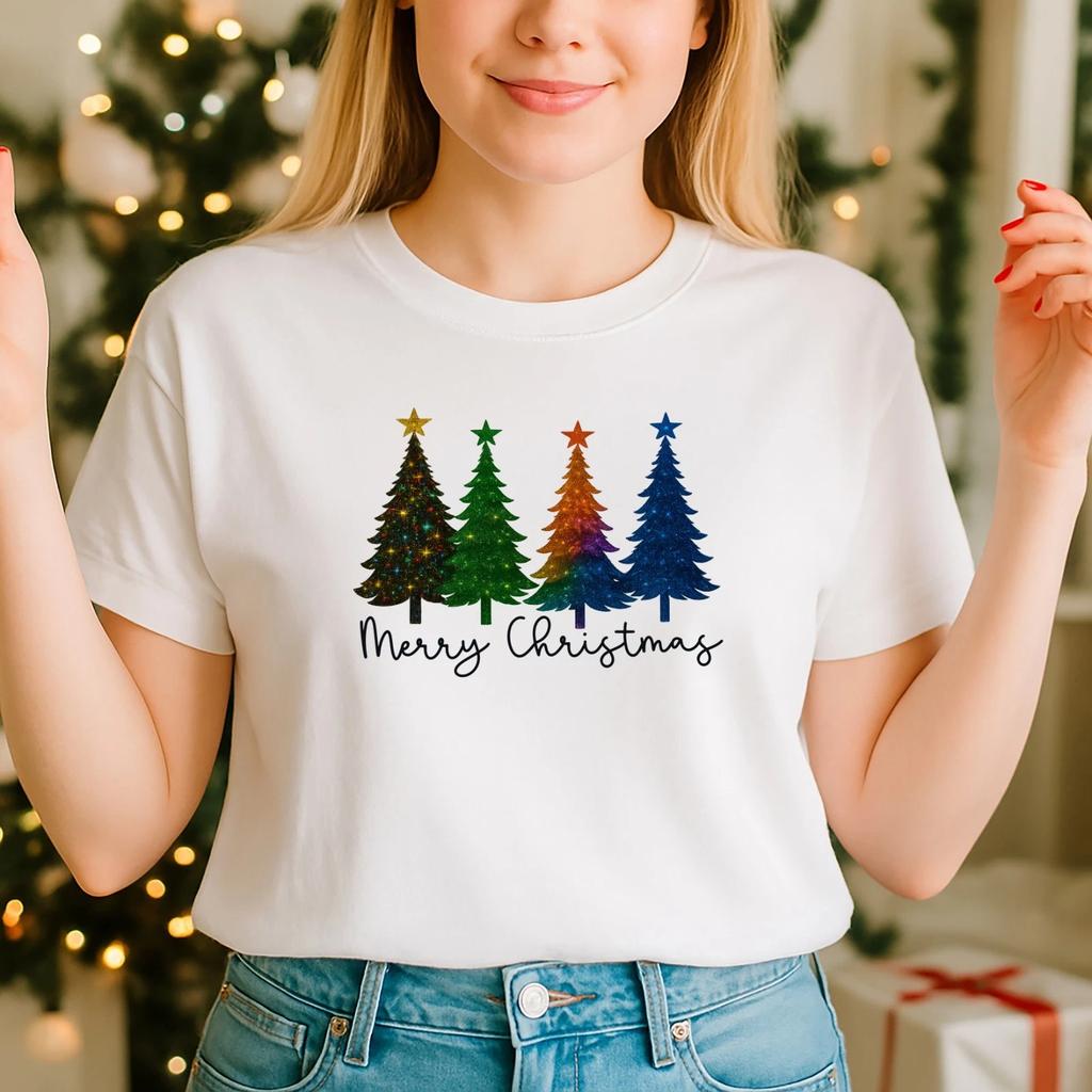 2025 Christmas unisex ,Night before Christmas Family, Lit Tree (CH)