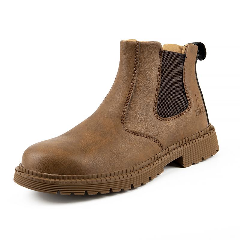 Non Slip Work Boots Safety Shoes Men Soft Comfortable Indestructible Steel Toe Work Boots Stab-Resistant Wearable Security Boots