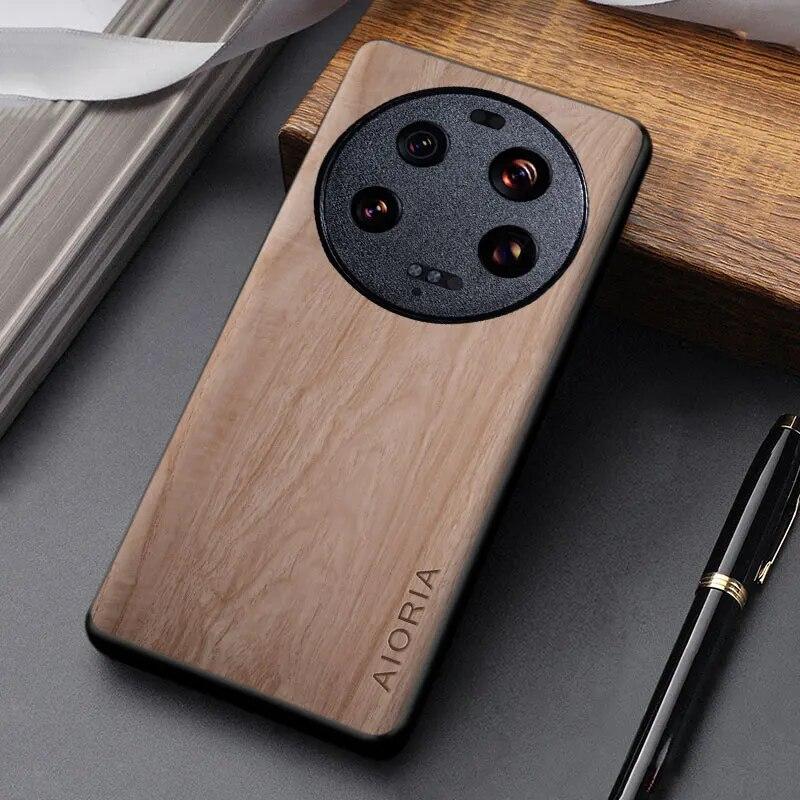 

Чехол для Xiaomi 13 Ultra Pro Lite, чехол с уникальным дизайном, легкий чехол из искусственной кожи с деревянным узором для Xiaomi 13 lite, чехол Funda xiaomi 13 lite бежевый