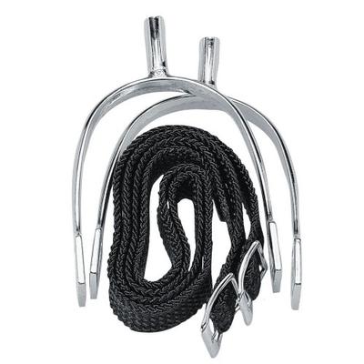 Korsteel Childrens/Kids Pow Never Rust Spurs And Strap