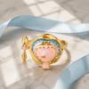 Fine Zinc Zinc Alloy Jewelry Set Openable Pendant Drip Oil Necklace Necklace Ring  Gift Giving