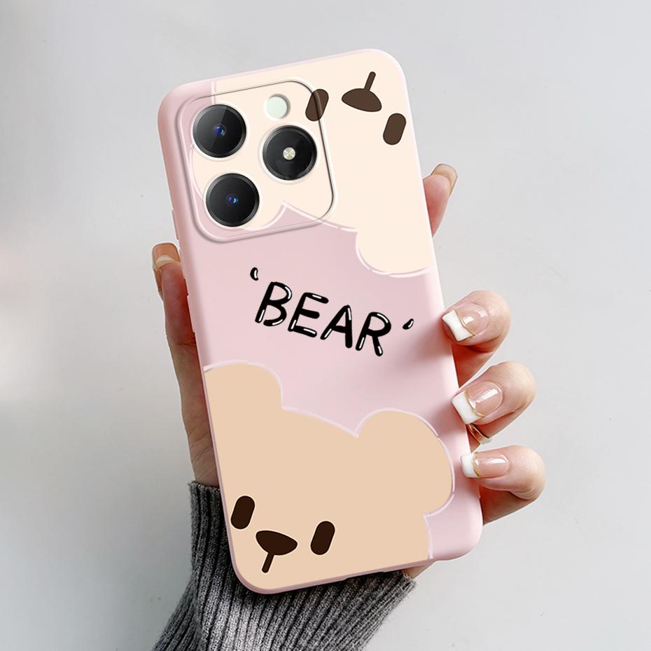

Чехол для Realme C63 4G 2024 RMX3939 Чехол Милый Мультяшный Медведь Лягушка Мягкий Силикон Защитные Чехлы Для Realme C61 4G C 63 61 Funda Realme C61 4G