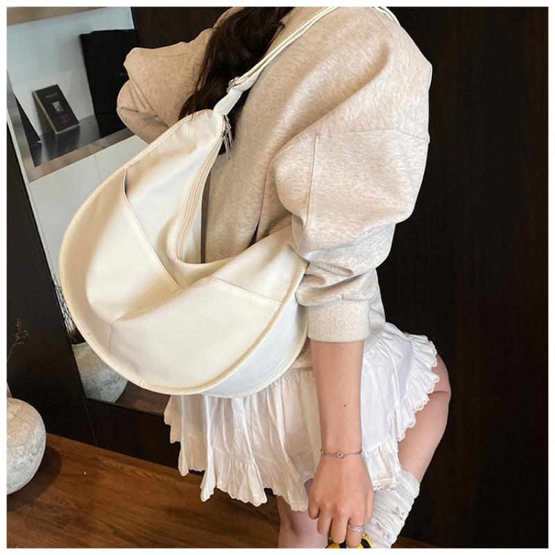 Canvas bag women's large-capacity new summer versatile niche shoulder messenger bag premium dumpling bag